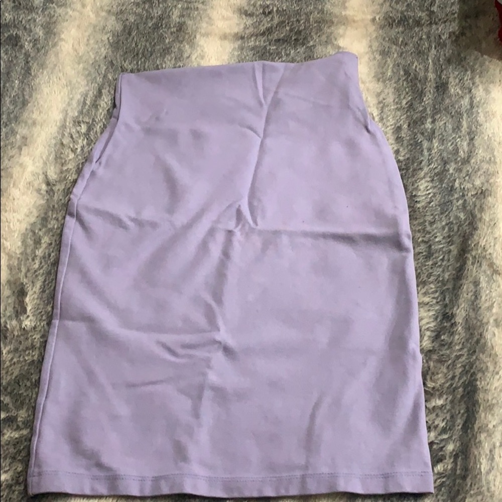 Lavender pencil skirt